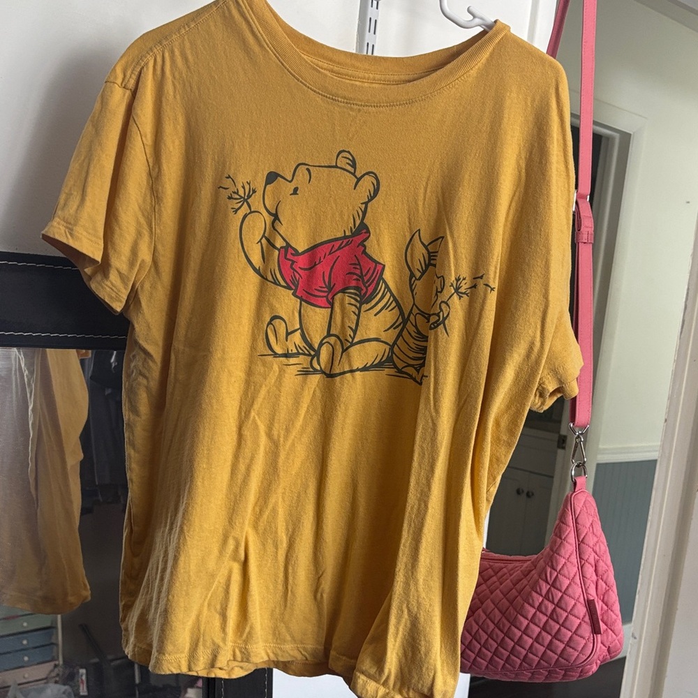 Disney Yellow Winnie the Pooh Short Sleeve Tee